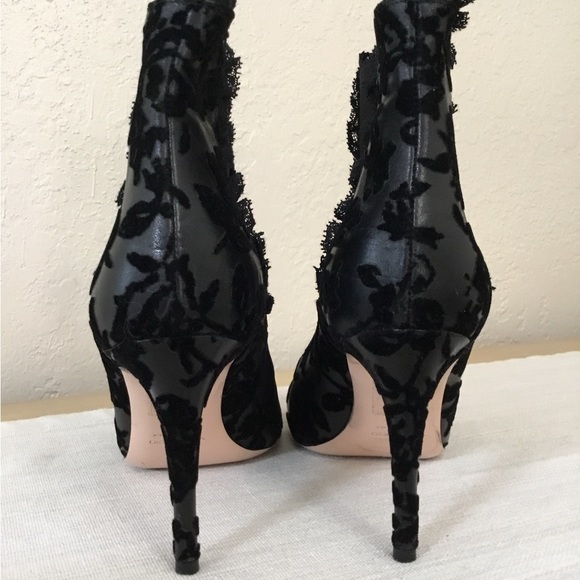 Red Valentino Black floral print size 38 - Picture 7 of 10